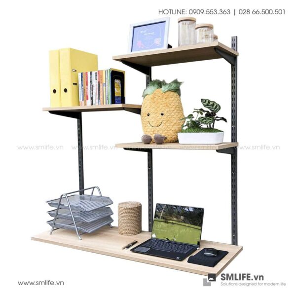 Bo ke railshelf ket hop ban lam viec SMLIFE 4 | SHOPDEPOT