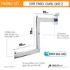 Gia treo Oval chu Z cai Slatwall 2 | SHOPDEPOT