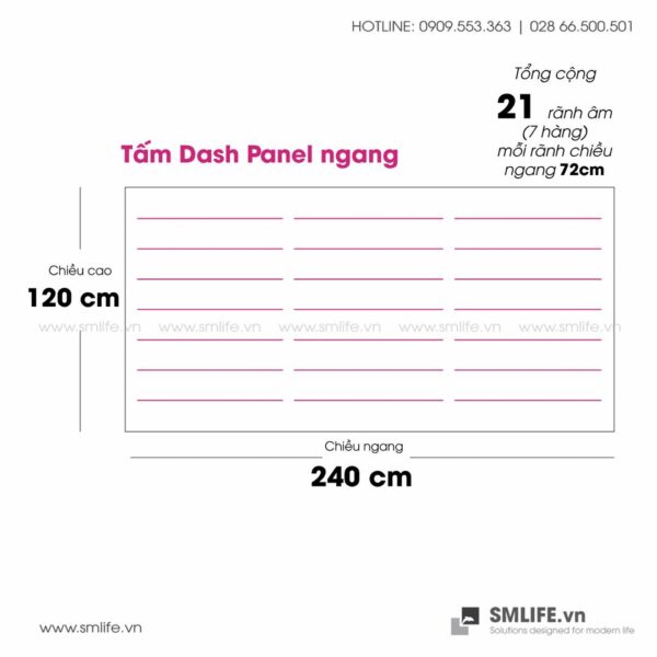 Tam go xe ranh Dash Panel Xanh 8 | SHOPDEPOT