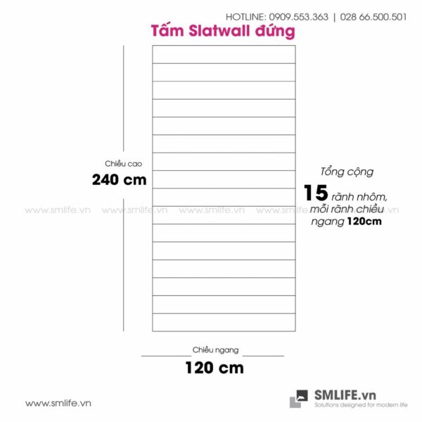 Tam go xe ranh Slatwall Den 10 | SHOPDEPOT