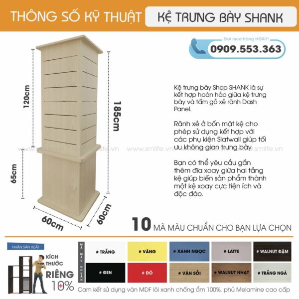 Tru Slatwall SHANK Thong so | SHOPDEPOT